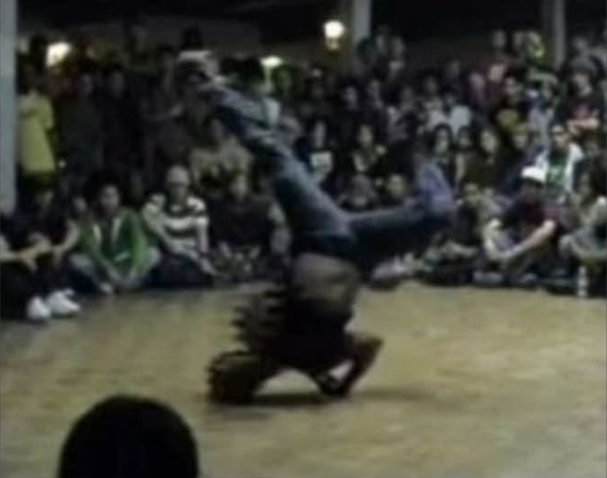 Power move before a crowd